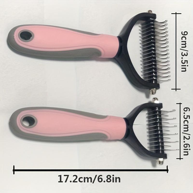 2pcs Pet Hair Removal Comb for Dog and Cat Grooming