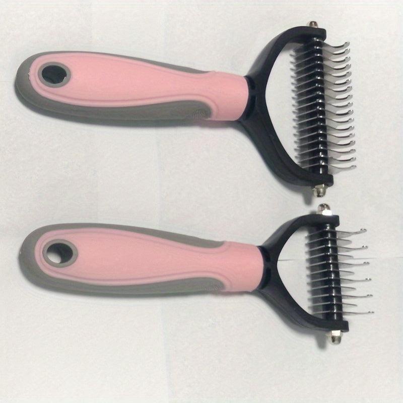 2pcs Pet Hair Removal Comb for Dog and Cat Grooming