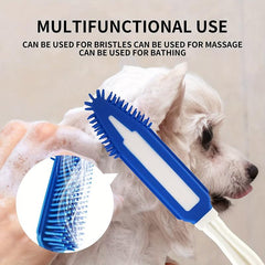 Pet Hair Remover Brush for Dogs and Small Animals - Soft Massage Tool