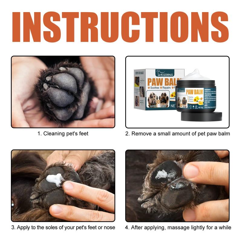 50ml Pet Claw Cream Foot Meat Pad Anti Dry Crack Moisturizing Foot Palm