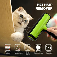 Reusable Pet Hair Remover Roller Brush Self Cleaning Dog and Cat Hair Remover
