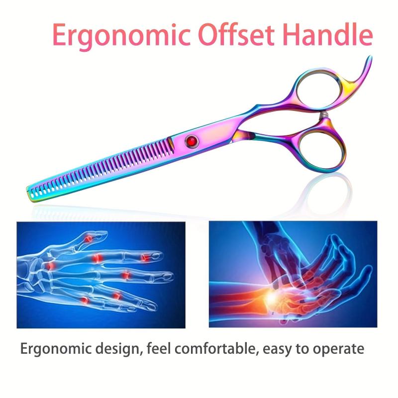 Rainbow Dog Grooming Scissors Thinning Shears Hair Grooming Tools