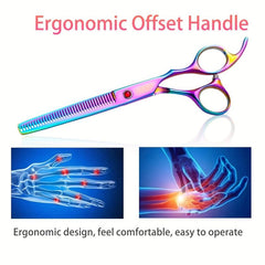Rainbow Dog Grooming Scissors Thinning Shears Hair Grooming Tools