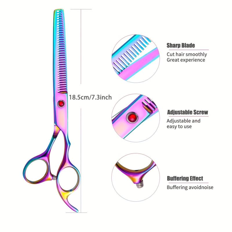 Rainbow Dog Grooming Scissors Thinning Shears Hair Grooming Tools