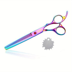 Rainbow Dog Grooming Scissors Thinning Shears Hair Grooming Tools