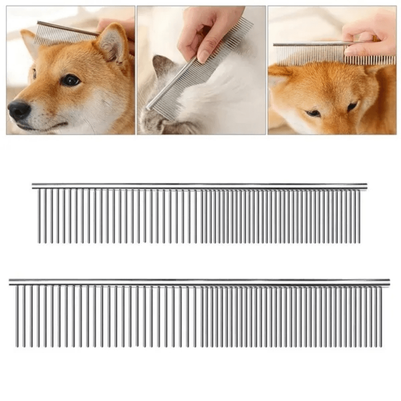 Stainless Steel Dematting Comb for Long Haired Pets