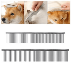 Stainless Steel Dematting Comb for Long Haired Pets