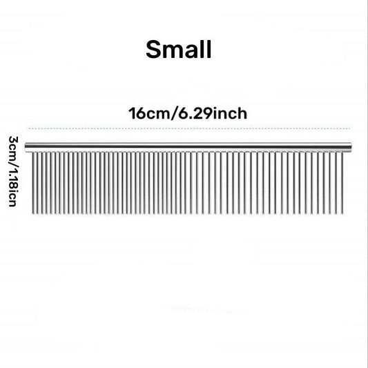 Stainless Steel Dematting Comb for Long Haired Pets