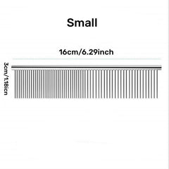 Stainless Steel Dematting Comb for Long Haired Pets