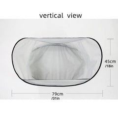 Pet Haircut Bib Dog Grooming Cape Hair Cutting Catcher Shaving Trimming Tent