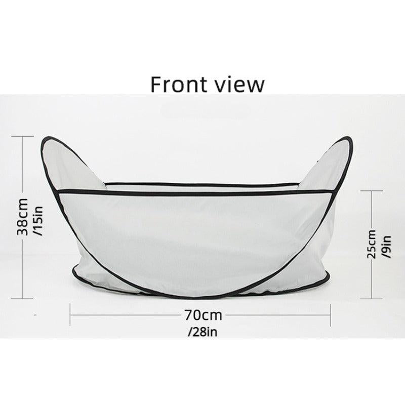 Pet Haircut Bib Dog Grooming Cape Hair Cutting Catcher Shaving Trimming Tent
