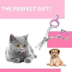 Professional Pet Grooming Scissors with Rounded Safety Tips