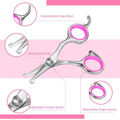 Professional Pet Grooming Scissors with Rounded Safety Tips