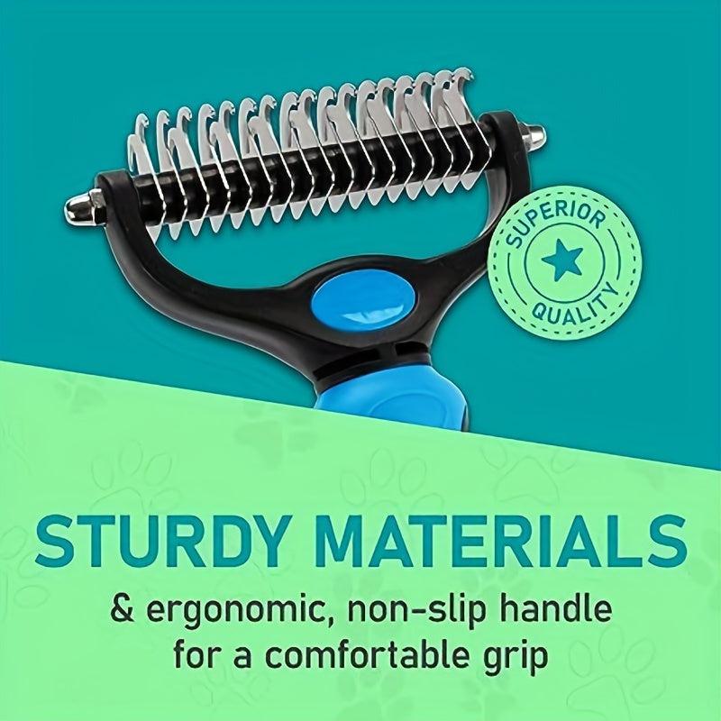 Double Sided Slicker Pet Brush For Shedding Dematting