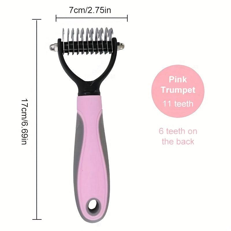 Double Sided Slicker Pet Brush For Shedding Dematting
