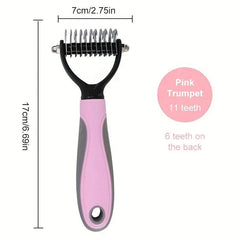 Double Sided Slicker Pet Brush For Shedding Dematting