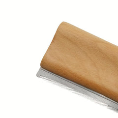 Pet Wooden Grooming Brush for Deshedding & Grooming Dogs