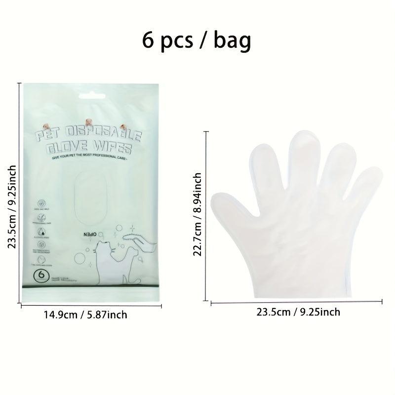 Pet Cleaning & Deodorizing Wipes for Dogs & Cats - Bathing Glove Wipes