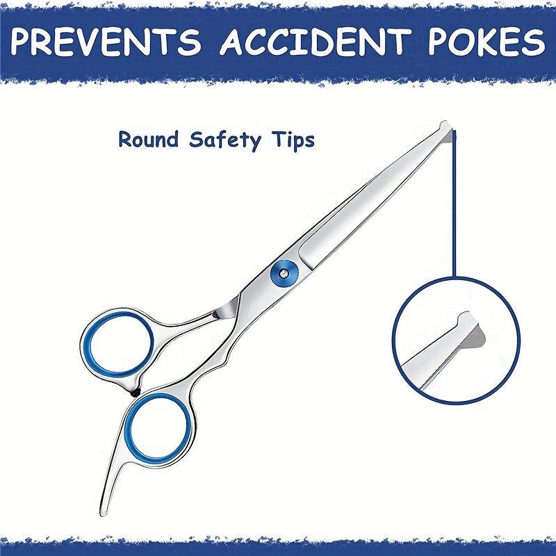 Dog Grooming Scissors with Round Head for Hair Cutting