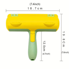 Portable Pet Hair Remover Brush Reusable for Dogs & Cats