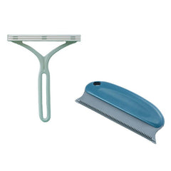 2 Pack Pet Grooming Set: Hair Removal Comb & Slicker Brush