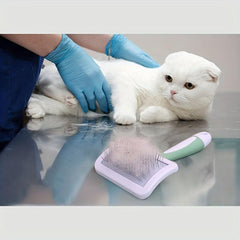 Self-Cleaning Slicker Brush for Shedding Dog Hair & Cat Grooming