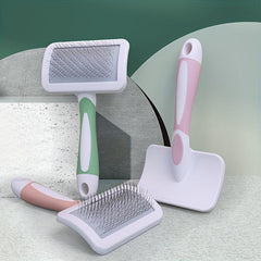 Self-Cleaning Slicker Brush for Shedding Dog Hair & Cat Grooming