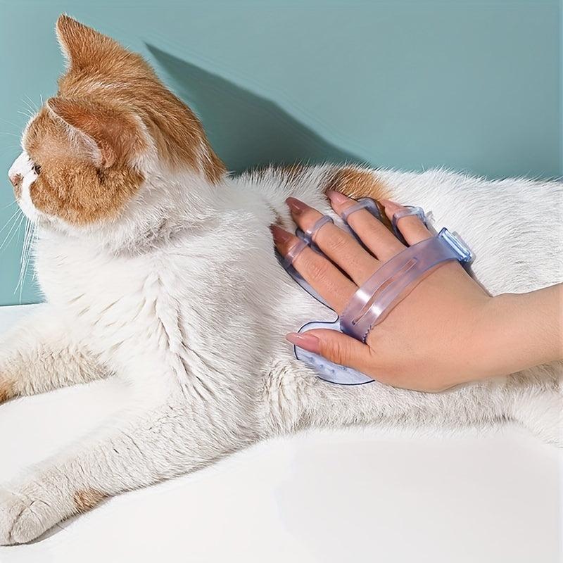 Pet Grooming Glove and Slicker Brush Combo