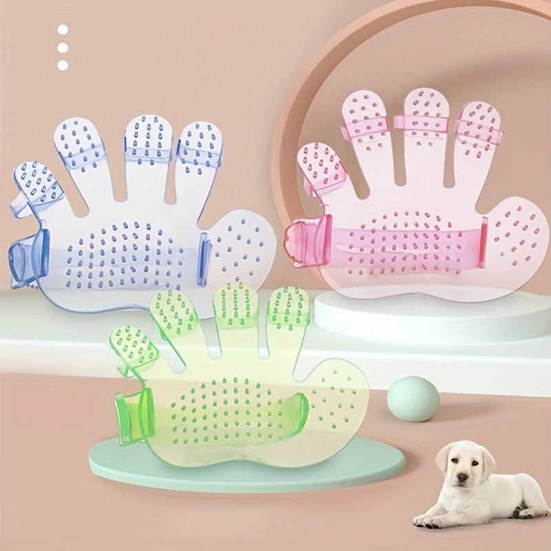 Pet Grooming Glove and Slicker Brush Combo