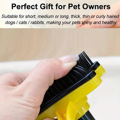 2pcs Pet Grooming Brush Set - Removes Tangles Mats Shedding Hair