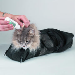 Cat Bathing Bag Mesh Adjustable Washing Bag Cat Grooming Bag