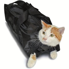 Cat Bathing Bag Mesh Adjustable Washing Bag Cat Grooming Bag