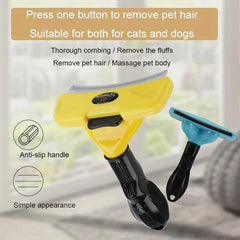 Stainless Steel Pet Hair Removal Comb - Undercoat Hair Removal Slicker Brush