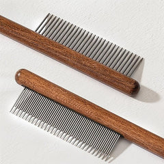 Wooden Pet Hair Comb for Dogs and Cats - Effective Hair Remover and Detangler