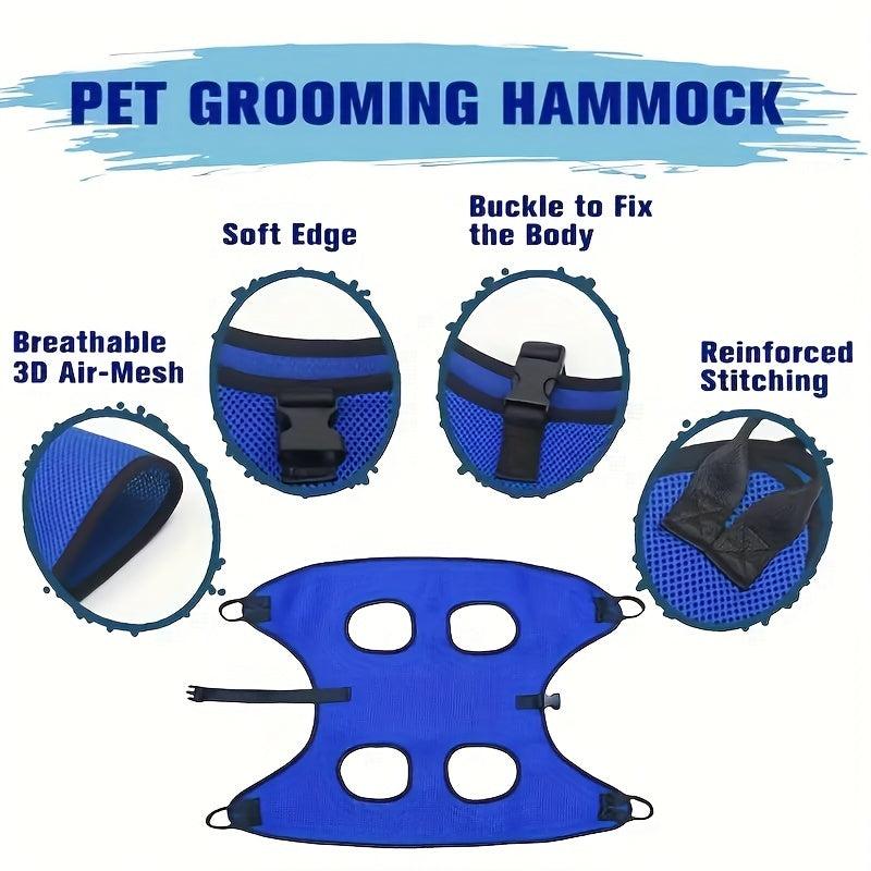 Pet Grooming Hammock Harness For Dogs & Cats - Restraint Bag