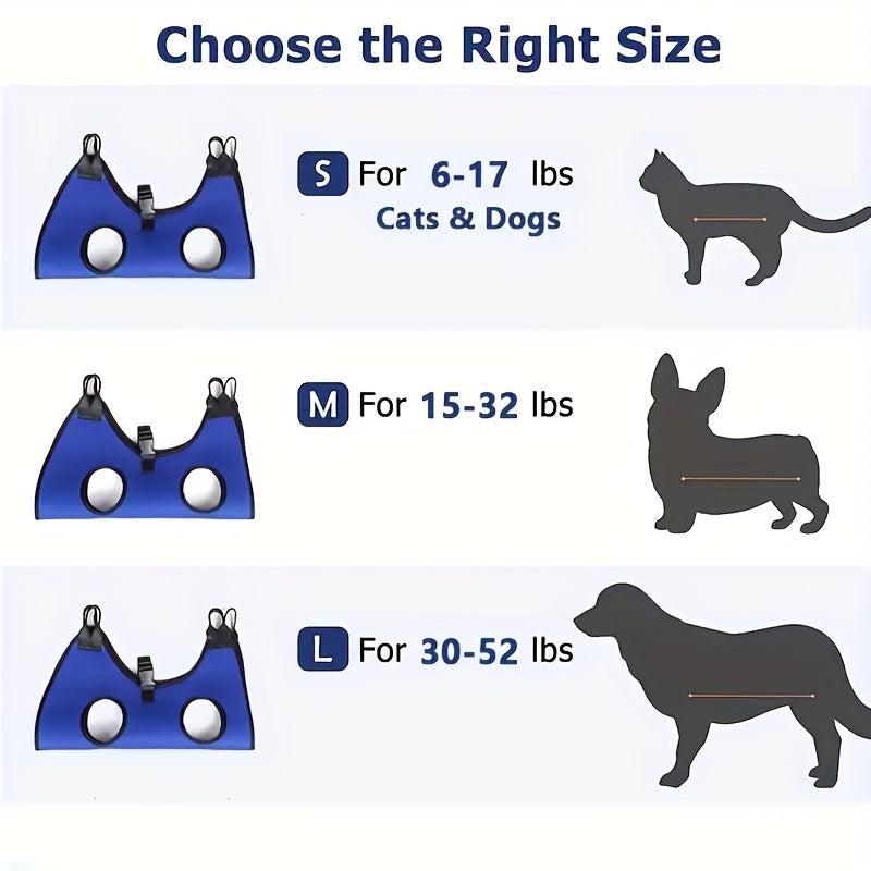 Pet Grooming Hammock Harness For Dogs & Cats - Restraint Bag