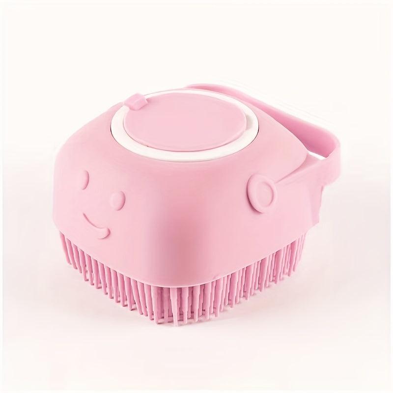 Pet Shampoo Brush Silicone Massage Rubber Comb for Dog & Cat Grooming