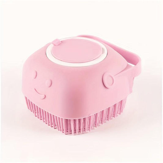 Pet Shampoo Brush Silicone Massage Rubber Comb for Dog & Cat Grooming