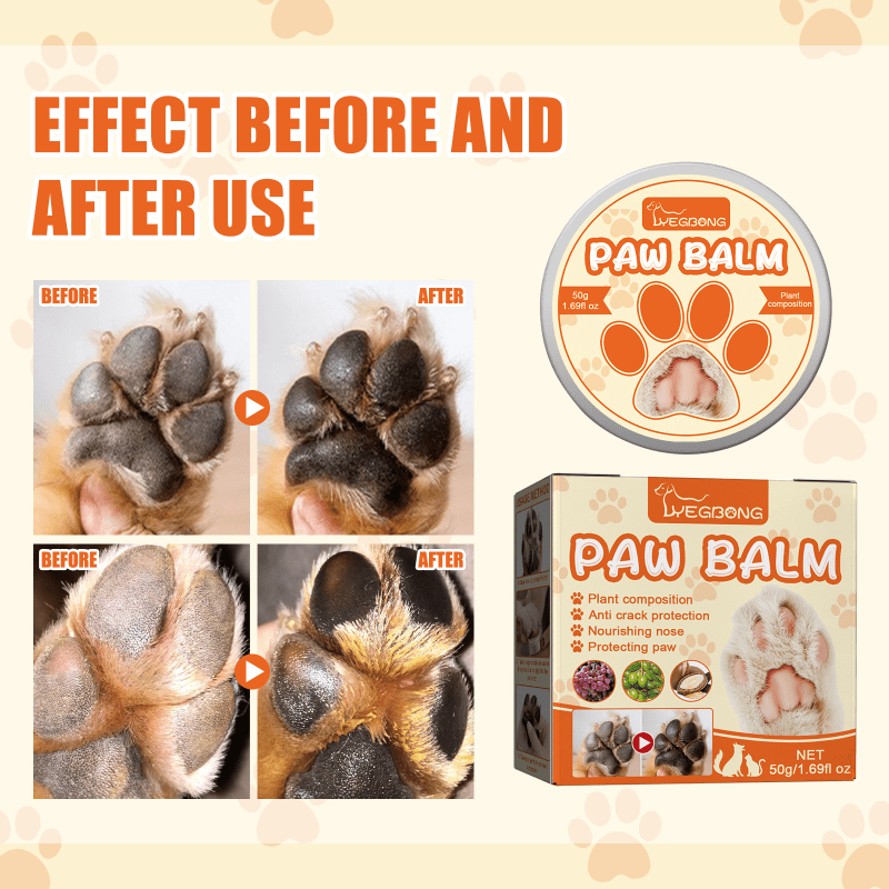 Pet Paw Balm for Moisturizing and Soothing Foot and Palm Meat
