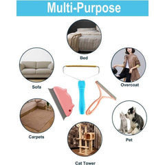 4Pcs Pet Hair Remover Portable Lint Remover