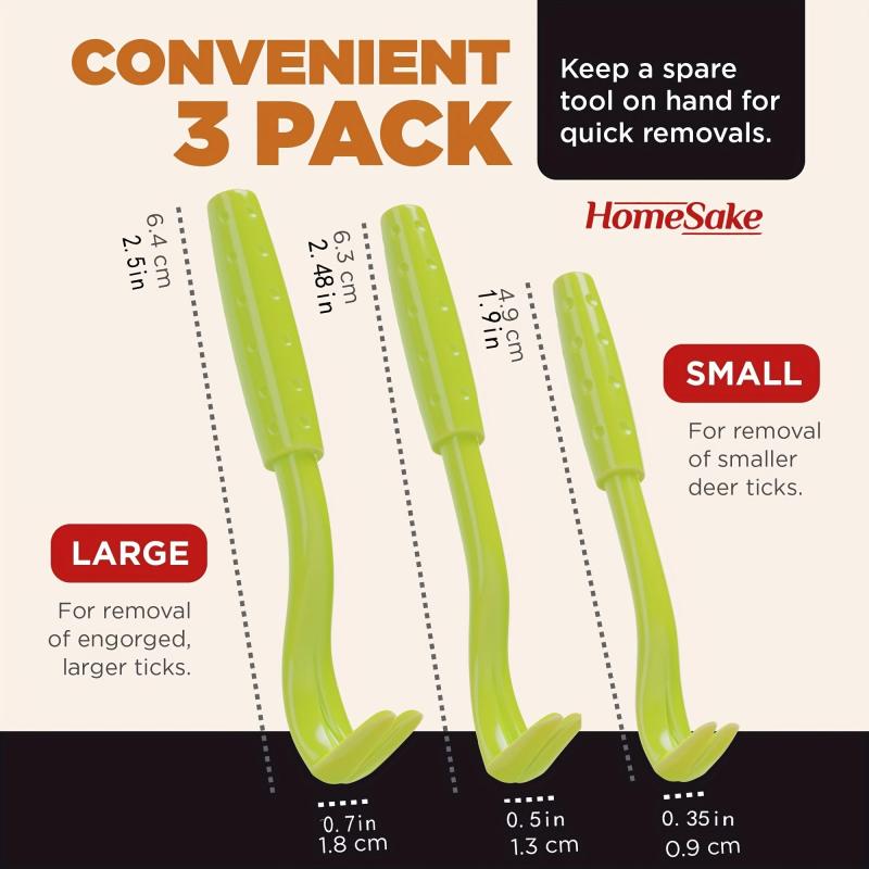 3pcs Pet Tick Extractor Removal Tool
