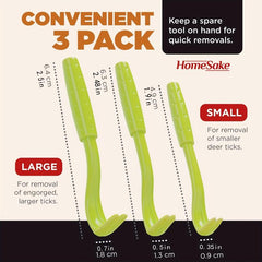 3pcs Pet Tick Extractor Removal Tool