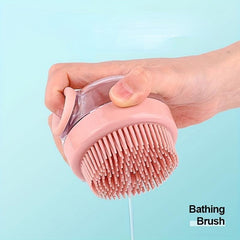 Pet Shampoo Brush Comb with Shampoo Storage