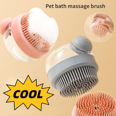 Pet Shampoo Brush Comb with Shampoo Storage