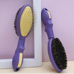 Pet Double Sided Comb Bristle Tool Dog Grooming Brush