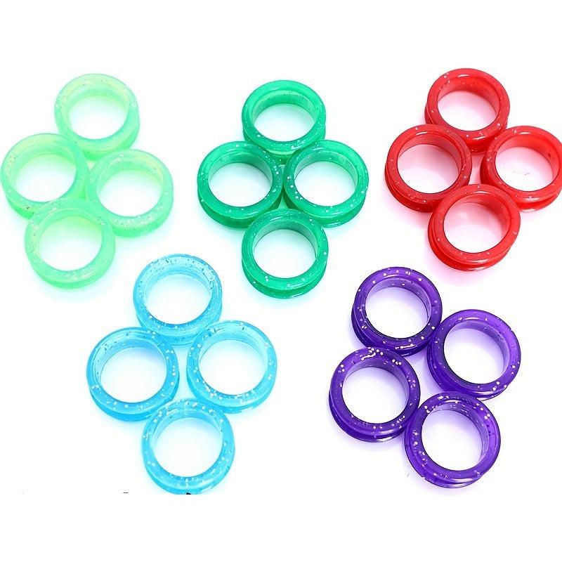 2Pcs Silicone Scissors Finger Rings Pet Shears Grips