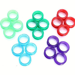 2Pcs Silicone Scissors Finger Rings Pet Shears Grips