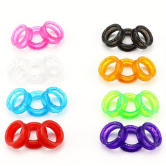 2Pcs Silicone Scissors Finger Rings Pet Shears Grips