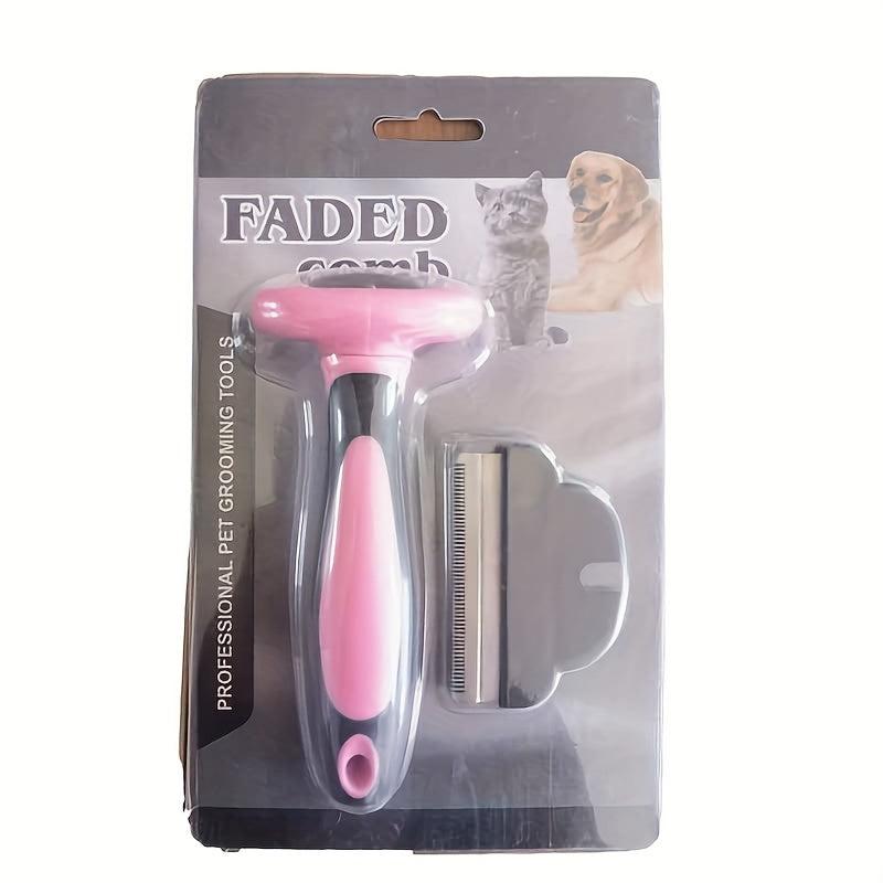 Pet Deshedding Tool & Grooming Brush for Dogs & Cats