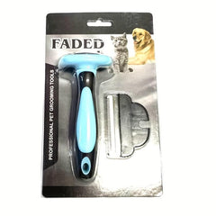 Pet Deshedding Tool & Grooming Brush for Dogs & Cats